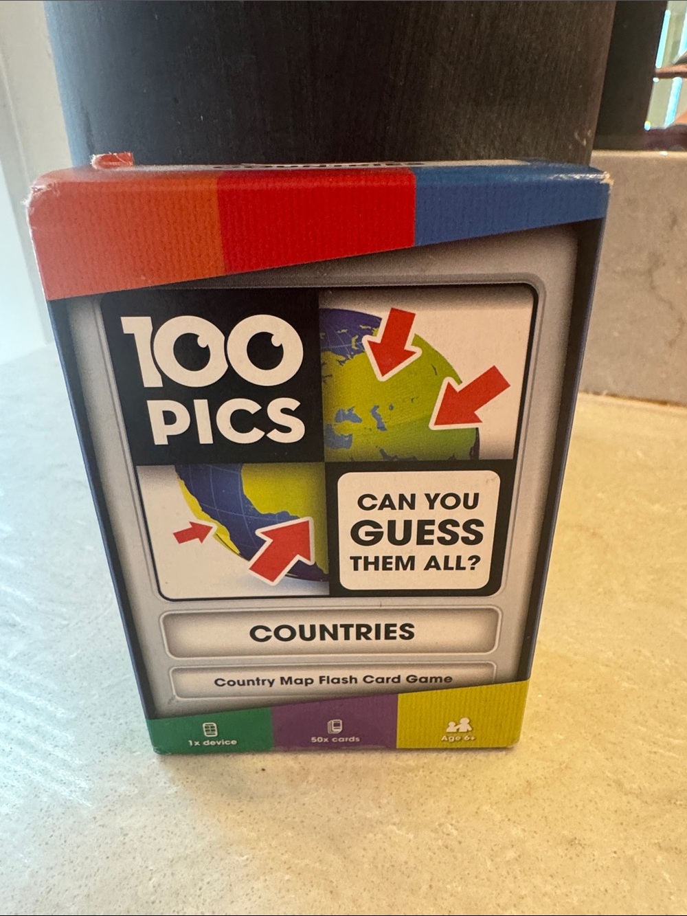 100 PICS Countries Flash Card Game